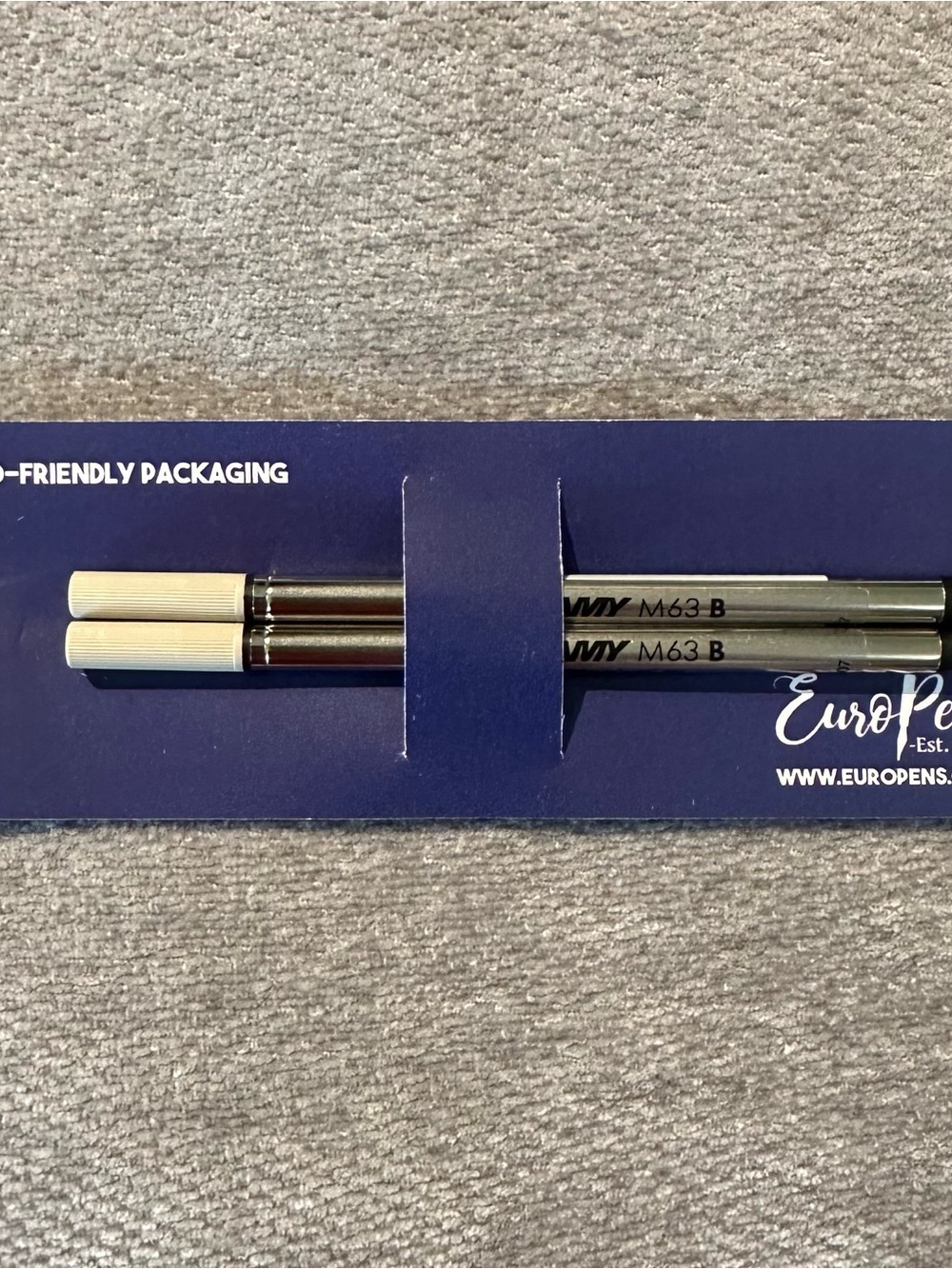 Lamy M63 Bold Black Ink Rollerball Pen Refills - Set of 2